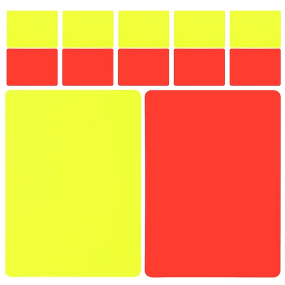 CTIRCHIU 24Pcs Official Referee Card Set with Portable Lightweight Soccer Penalty Cards
