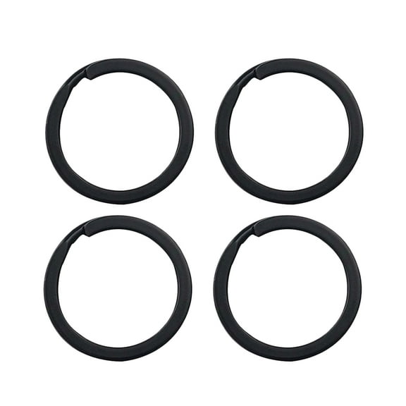 CTIRCHIU 24Pcs Rings for Keychains Iron Black for Secure Closure