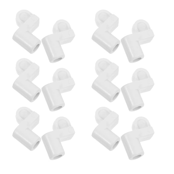 CTIRCHIU 24Pcs Universal White Plastic Window Screen Clips with Screws for Windproof Storm Panel Fixing