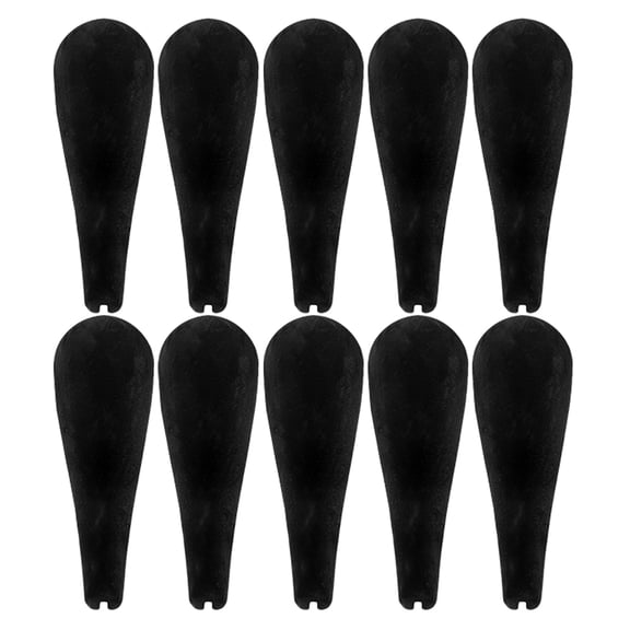 CTIRCHIU 24Pcs Black Flocking Hanger Shoulder Pads Practical Shoulder Form Accessories
