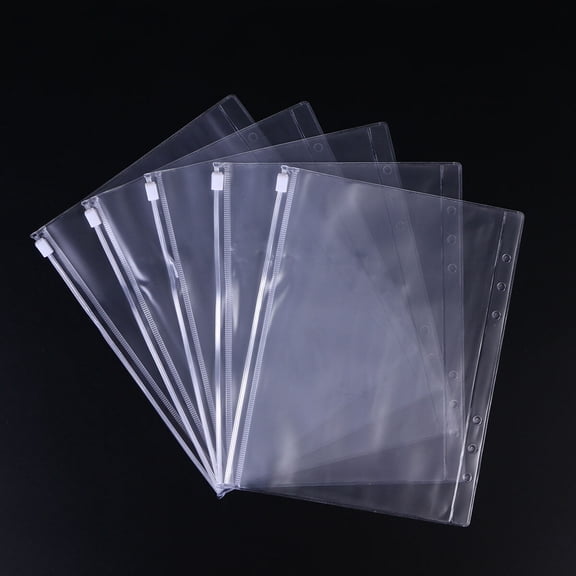 CTIRCHIU 24Pcs Clear Document Envelope Folder with Snap Button Plastic Folder for Organizing Files