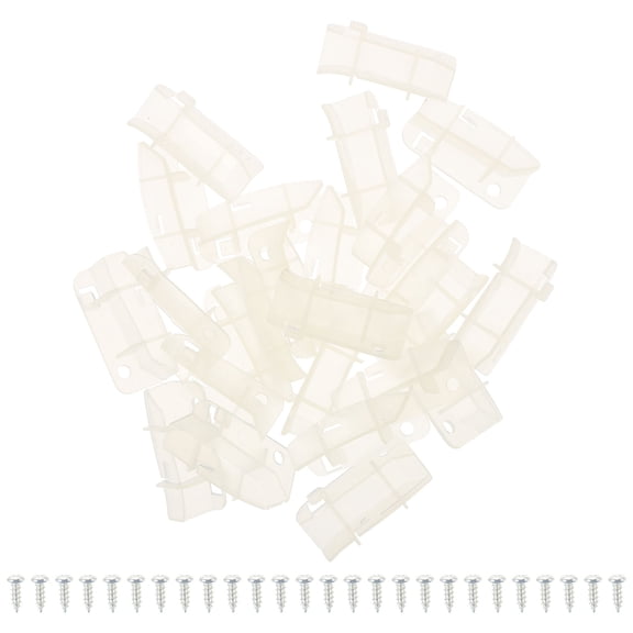 CTIRCHIU 25Pcs White Plastic Ceiling Lamp Rotary Buckles Clips for Lighting Fixtures
