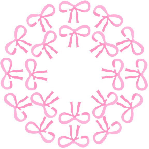 CTIRCHIU 25pcs Wine Glass Charms for Party Decoration Acrylic Bowknot Pink Wedding Cocktail Parties