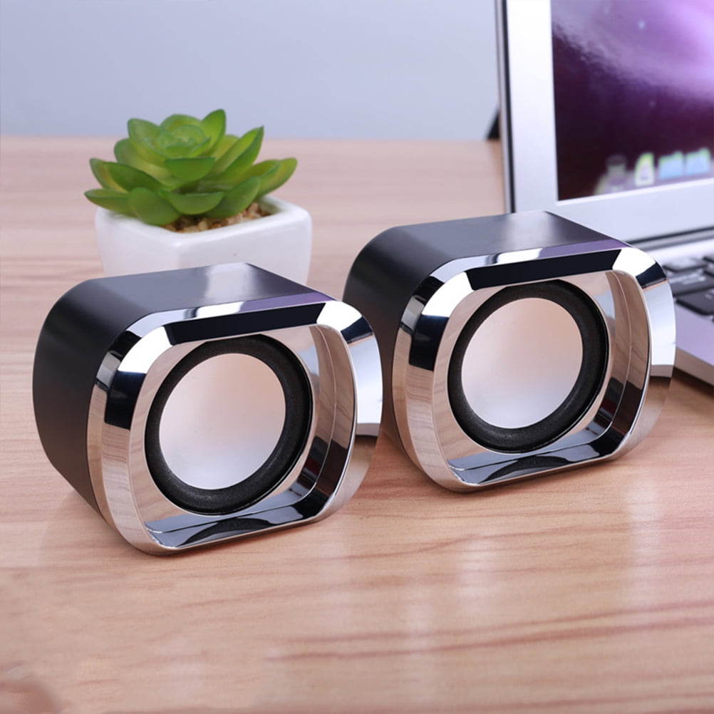 CTIRCHIU 2Pack USB Speakers for PC Desktop with Volume Control Plastic ...