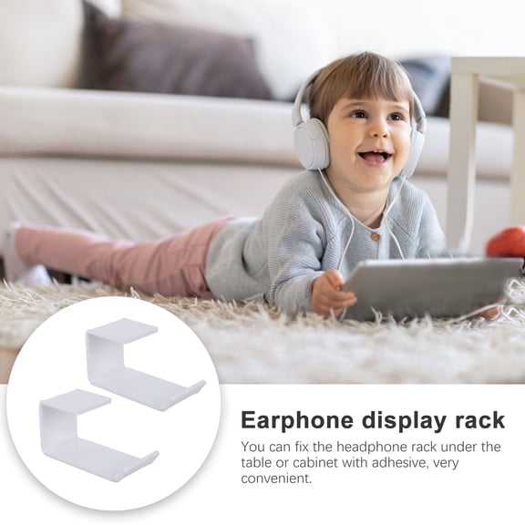 CTIRCHIU Acrylic Headphone Rack General Users 2Pcs 15.9X1.97X1.97in
