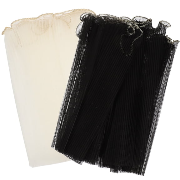 CTIRCHIU Decorative Flower Wrapping Mesh Net, Assorted Colors, 2 Rolls for Craft and Gift Packaging