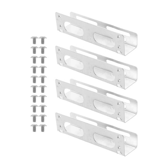 CTIRCHIU 2Pairs Easy Install Metal Hard Drive Conversion Bracket for 5.25 to 3.5 Inch Drive Bays