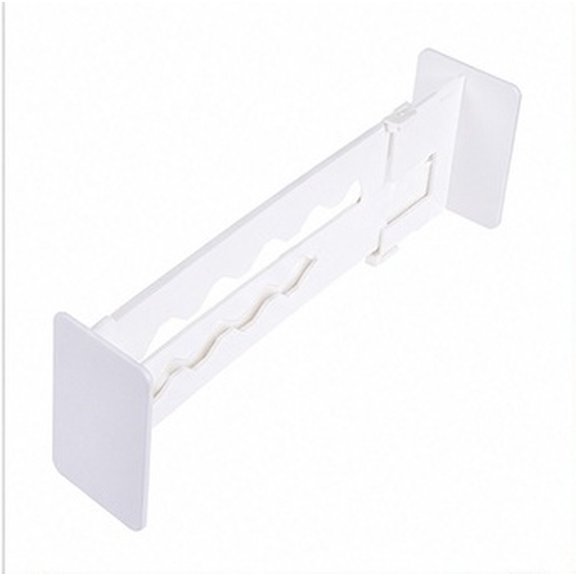 CTIRCHIU 2Pcs Adjustable Drawer Separators White Expandable Space Saving Organizer