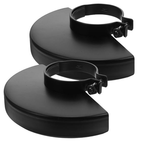 CTIRCHIU 2Pcs Black Angle Grinder Dust Cover with High Efficiency Dust Isolation for Home Metal and Stone Work