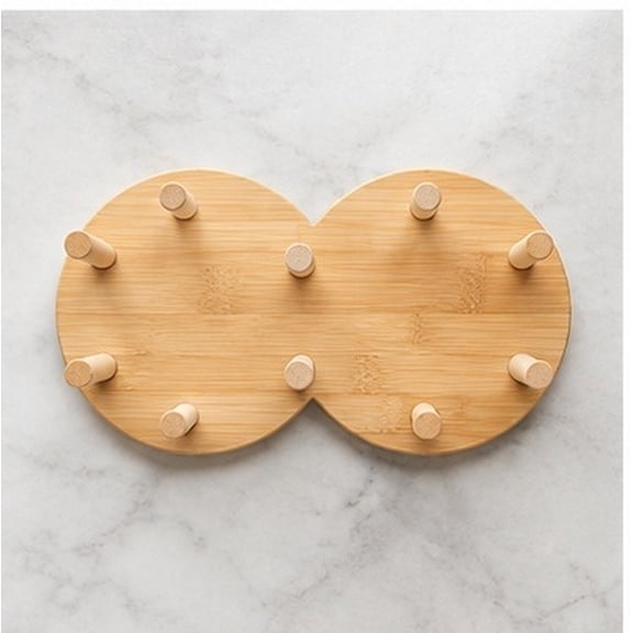CTIRCHIU 2Pcs Bamboo Canning Jar Weights Holder with Stable Structure for Kitchen