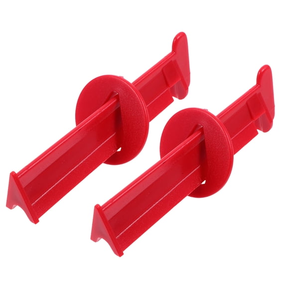 CTIRCHIU 2-Pack Red Plastic Cue Tip Repair Shaper for Pool Cue Maintenance and Tip Reshaping