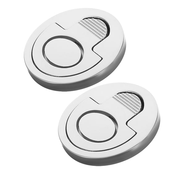 CTIRCHIU 2Pcs Boat Hatch Lift Handle Silver Round for Secure Closure