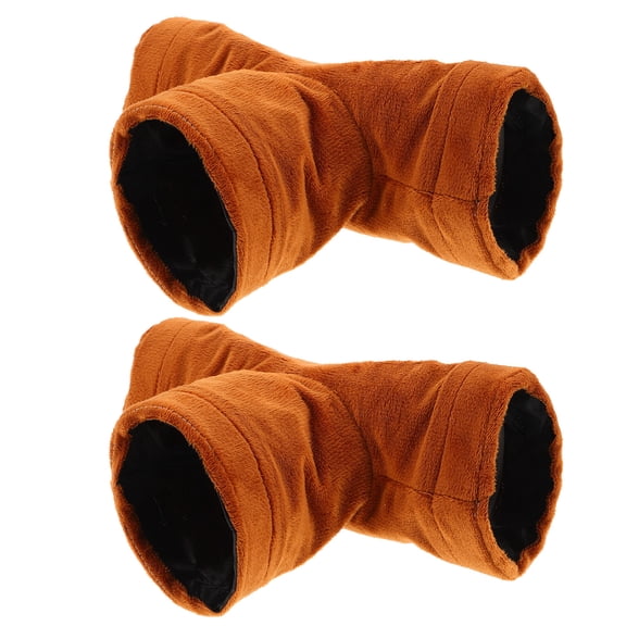 CTIRCHIU 2-Pack Brown Hamster Nest Bed with 3- for Small Pets Entertainment and Cozy Habitat