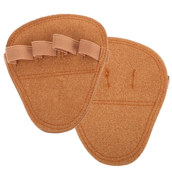 CTIRCHIU 2Pcs Durable Brown Weightlifting Grip Pads for Gym and Cross Training