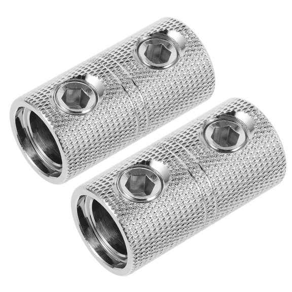 CTIRCHIU 2Pcs Crimp Wire Connector Brass Audio Splice Plated Silver Car Use Durable Terminal