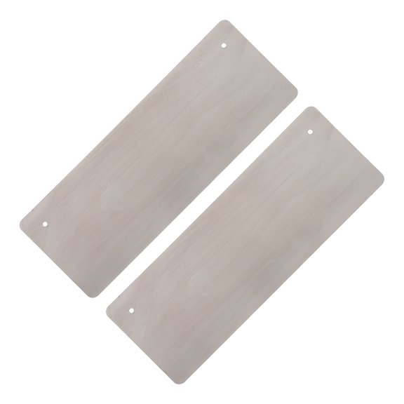 CTIRCHIU 2Pcs Durable Stainless Steel Blank Plaques for Engraving Custom Office Home Identification