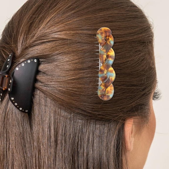 CTIRCHIU 2Pcs Flexible Reusable Hair Combs for Bun and Princess Hairstyles Durable Hair Styling Accessories