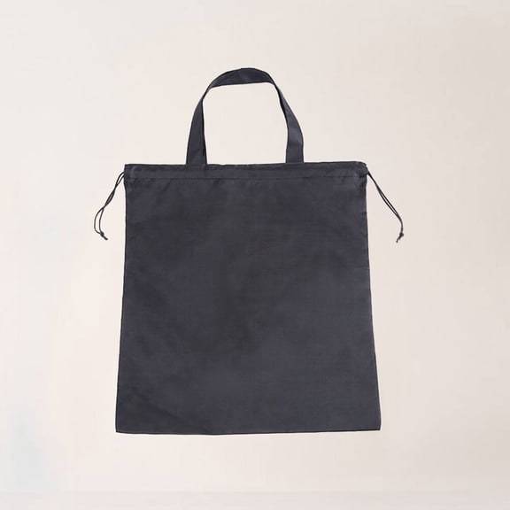 CTIRCHIU 2pcs Folding Reusable Tote Bag Black for Shopping Storage Adults