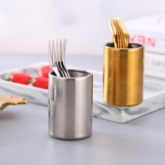 CTIRCHIU 304 Stainless Steel Kitchen Fork Holder Set 2 Pieces