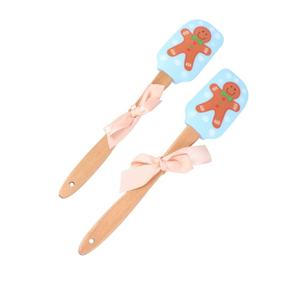 CTIRCHIU Bread Spatula Silicone Batter Mixing Cook Christmas Decorating 2 Pcs
