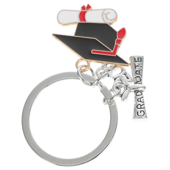 CTIRCHIU Graduation Charm Keychain, Multi-Color Alloy, Versatile and , 2Pcs