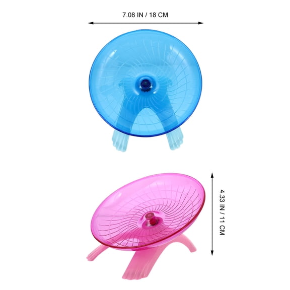 CTIRCHIU 2Pcs Assorted Color Hamster Plaything Running Wheel for Exercise and Fun