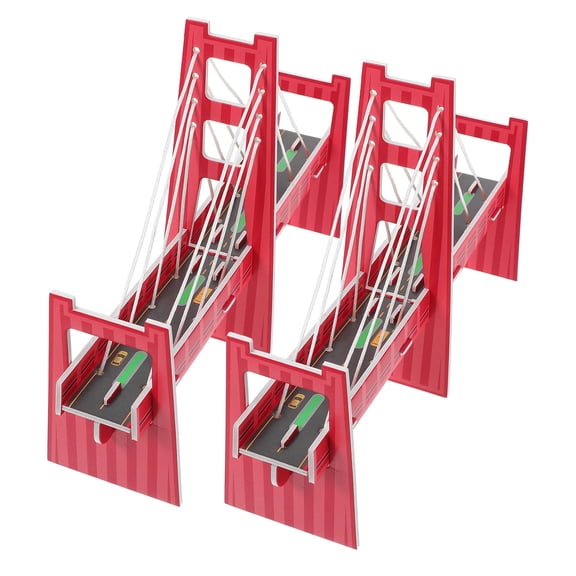 CTIRCHIU 2Pcs Cable Stayed Bridge Assembly Kit Handmade Science Craft Set