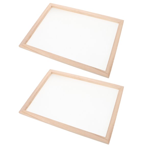 CTIRCHIU 2Pcs Handmade Papermaking Frame with Wooden Mesh Screen for DIY Dried Flower Paper Projects