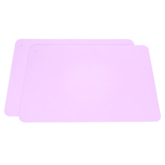 CTIRCHIU 2Pcs Heat Resistant Silicone Mat for Countertop Kitchen Worktop Protector Purple