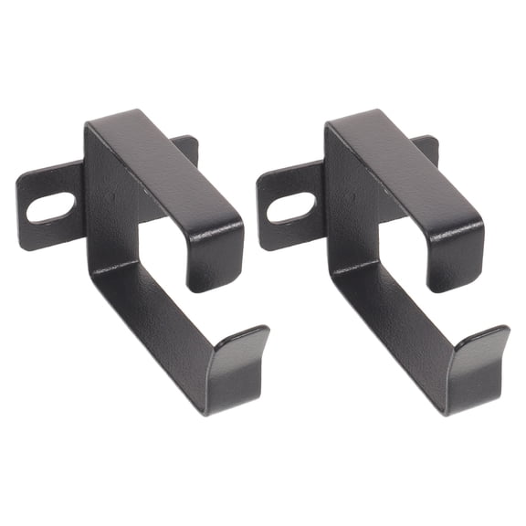 CTIRCHIU 2Pcs Heavy Duty Black Cable Organizer Hook for Vertical Rack Wire Management