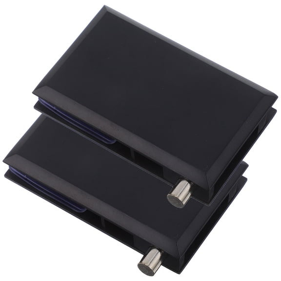 CTIRCHIU 2Pcs Heavy Duty Black Pivot Hinge for Glass Doors with Enhanced Stability and Zinc Alloy Material