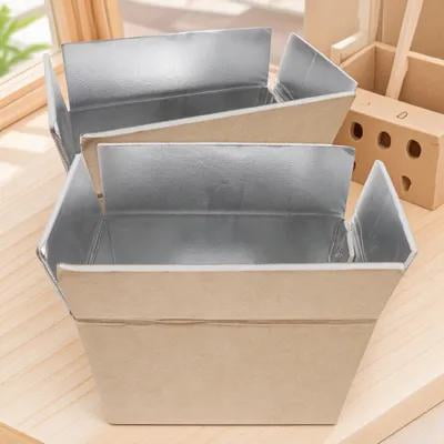 CTIRCHIU 2Pcs Insulated Shipping Boxes For Food Transport Aluminum Insulated Carton Boxes With Thermal Control