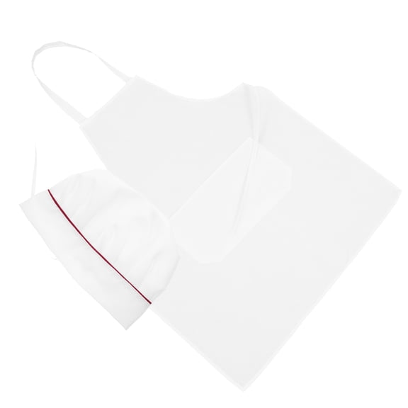 CTIRCHIU 2Pcs White Waitress Apron Set with Front Pocket for Restaurants Cafes and Hotels