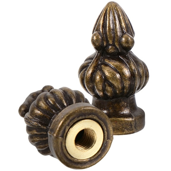 CTIRCHIU Elegant Light Brown Copper Lamp Caps, Vintage Pineapple Style, Easy Installation for Home Decor