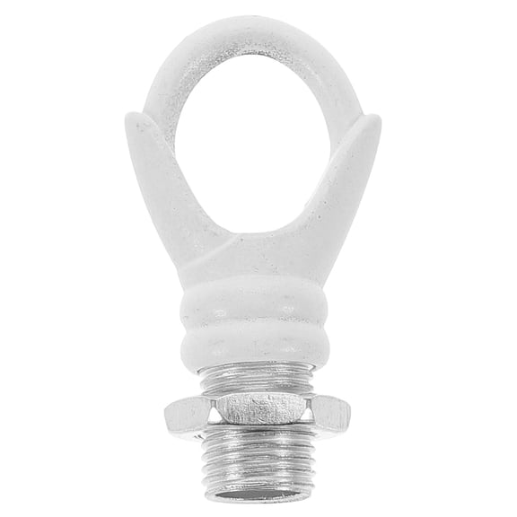 CTIRCHIU 2Pcs White Lampshade Ring Holder Compatible with E27 Socket Lamp with Anti Wobble Design