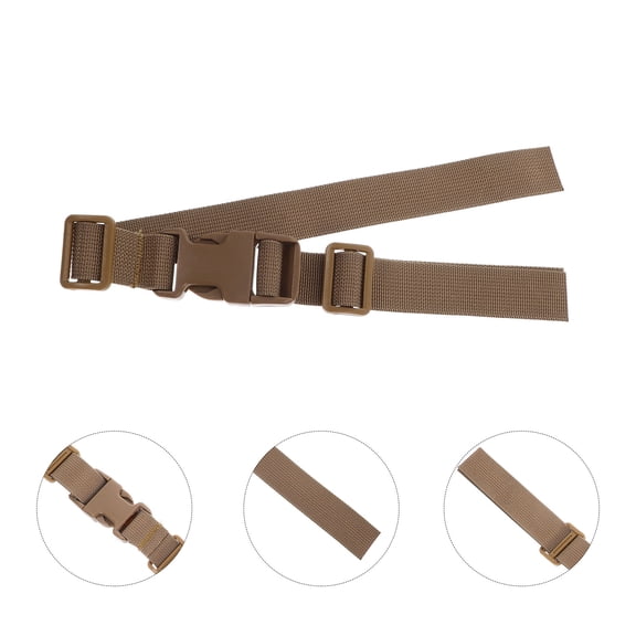 CTIRCHIU 2-Pack Adjustable Khaki Chest Straps with Retractable Buckle for Travel Backpacks and Bags