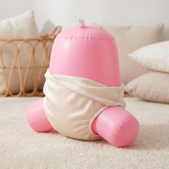 CTIRCHIU 2Pcs Pink Inflatable Diaper Display Mannequin Half Body for Retail Store Exhibition