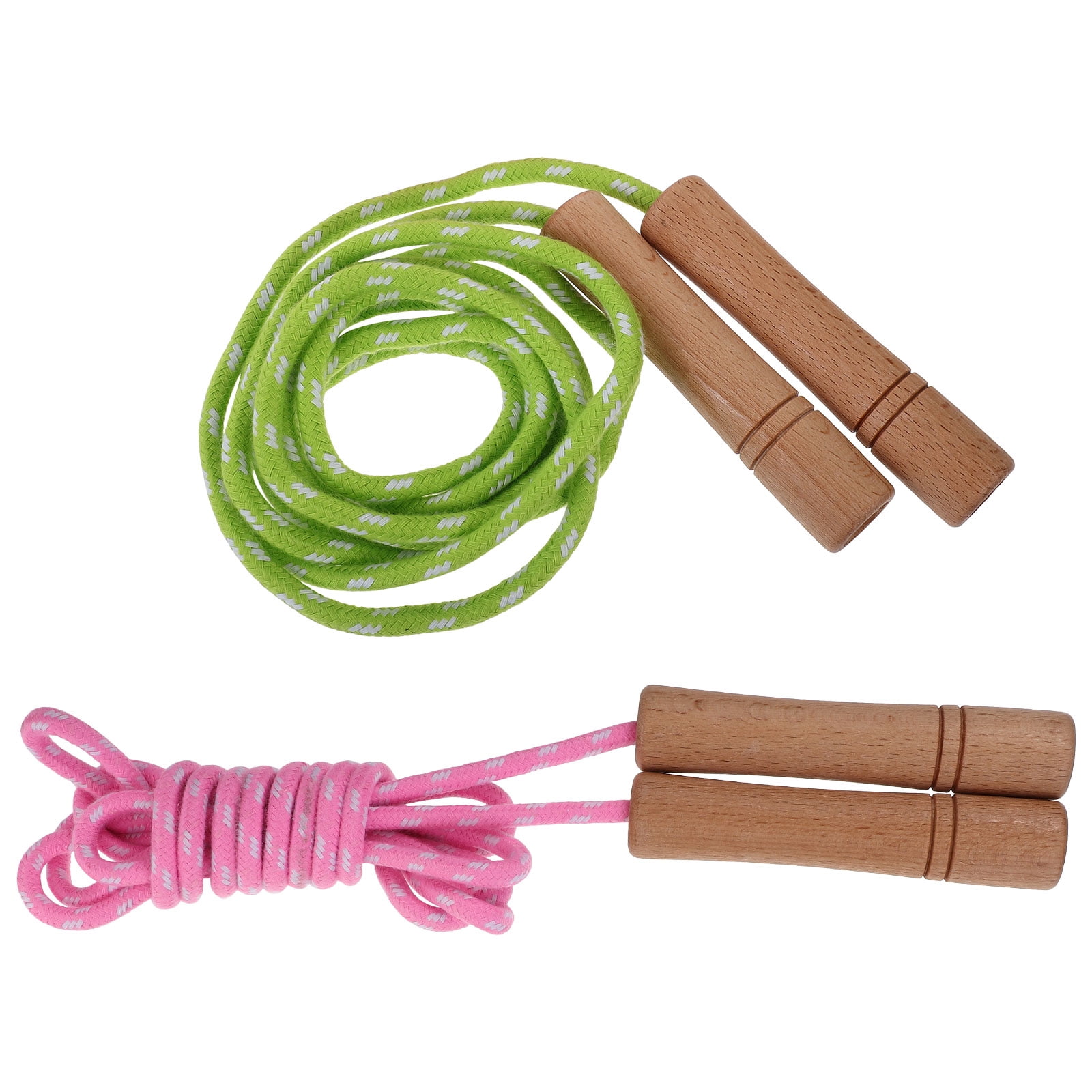 CTIRCHIU Adjustable Green Workout Jump Rope Set, 2 Pieces for Fitness ...