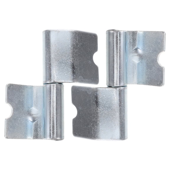 CTIRCHIU 2Pcs Plated Silver Trailer Tailgate Hinge Heavy Duty Weld on Door Hinge for Cargo Box Truck