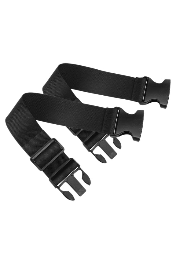 2Pcs Lightweight Adjustable Straps with Buckle Clips for Travel Luggage and Backpack Fixing