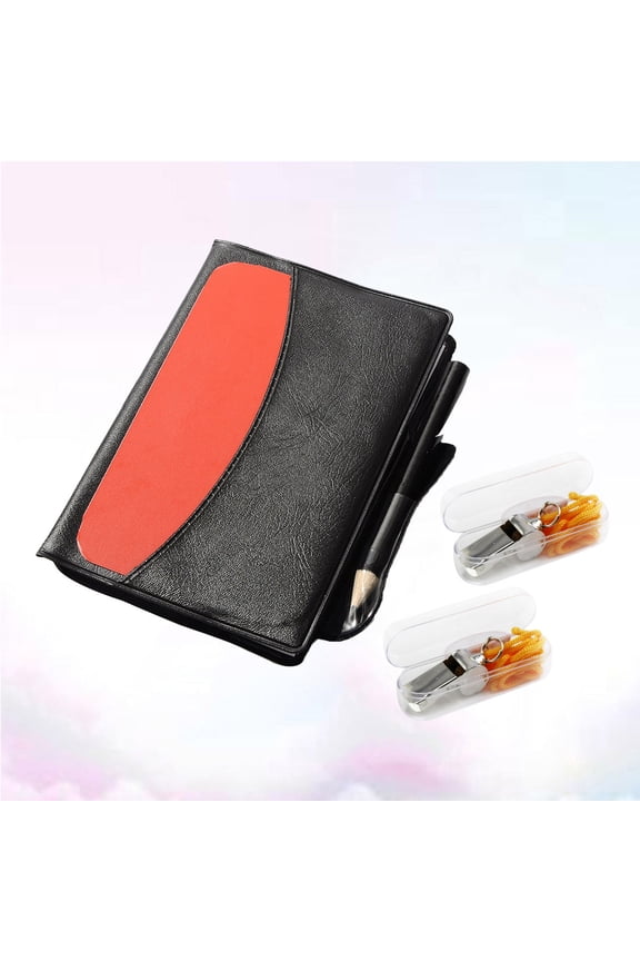 2Pcs Referee Set with Whistle and Yellow Red Cards for Soccer Football Officiating