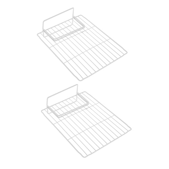 CTIRCHIU 2Pcs Refrigerator Shelf Dividers Freezer Wire Partition for Space Optimization Supermarket Storage