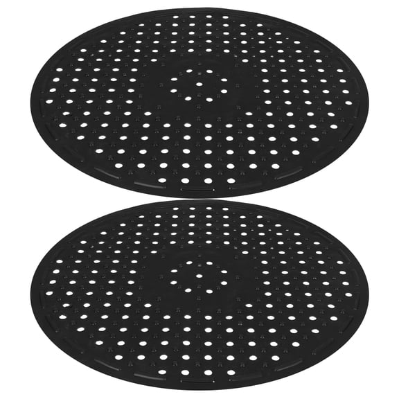 CTIRCHIU 2Pcs Black Rubber Sink Grid Mat Offering Antislip and Durable Protection for Kitchen Sink