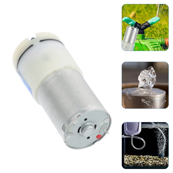 CTIRCHIU 2Pcs Silver Micro Vacuum Air Pumps Compact Portable Electric Air Pump Booster