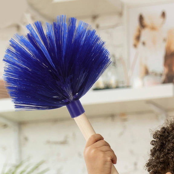CTIRCHIU 2-Pack Ceiling Cobweb Duster with Plastic Handle, Practical Design for Toilet and Home Cleaning