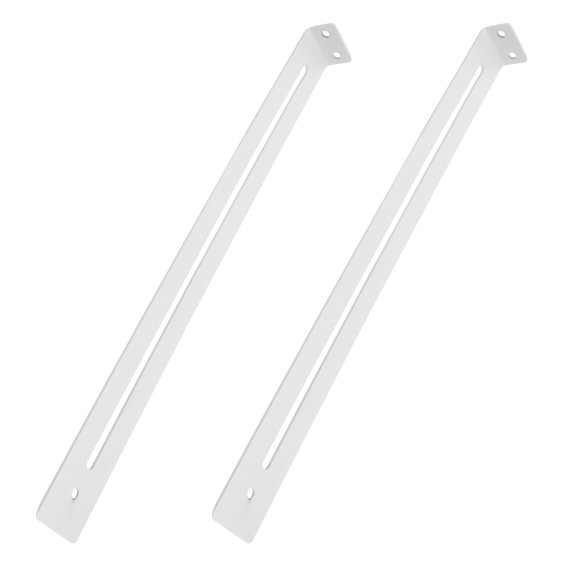CTIRCHIU 2Pcs Steel Drawer Support Brackets White for Kitchen and Furniture Drawer Repair Kit