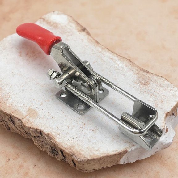 CTIRCHIU 2Pcs Steel Toggle Clamp with Plastic Handle for Welding Jigging and Box Securing