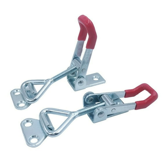 CTIRCHIU 2Pcs Toggle Clamps Woodworking Quick Release Clamp Zinc Plated for Sheet Metal Assembly