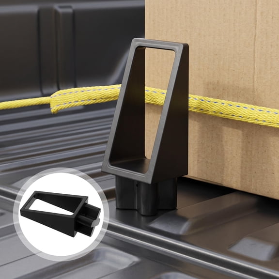 CTIRCHIU 2-Pack Black Plastic Truck Bed Organizer Blocks Cargo Dividers Load Stabilizer for Pickup Truck Storage