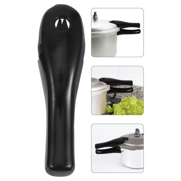 CTIRCHIU 2Pcs Universal Scald Proof Black Bakelite Pot Handles with Screws Easy Install Replacement for Kitchen Pots